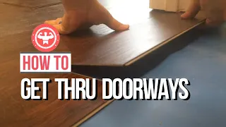 Solving the Doorway Dilemma: Laminate Flooring Tricks // Doing the impossible #diy #howto #flooring