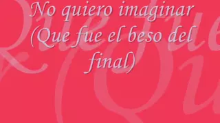 Christina Aguilera - El Beso Del Final - Letra