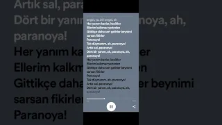 UZİ PARANOYA SÖZLERİ#keşfet#keşfetbeniöneçıkar #keşfetteyiz #uzi #şarkı #şarkısözleri #lyrics