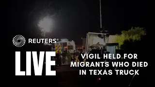 LIVE: Texas vigil held for 51 migrants who died in a truck