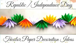 How To Make Tricolor Paper Craft/ Decoration Idea for School/Office|DIY|Republic/Independence Day #5