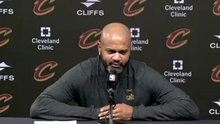 J.B. Bickerstaff reacts to Evan Mobley's career-high performance in Cavs' win over Bucks