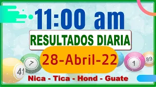 11 AM Sorteo Loto Diaria Nicaragua │ 28 Abril de 2022