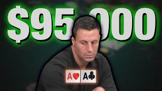 Garrett Adelstein Gets POCKET ACES in HUGE $95,000 @ Hustler Casino Live