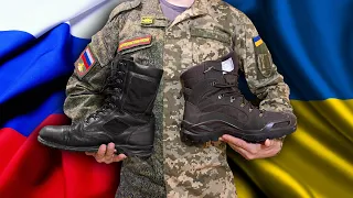 BOOTS OF UKRAINE AGAINST RUSSIANS Review comparison of military boots Talan Type B vs Faradey