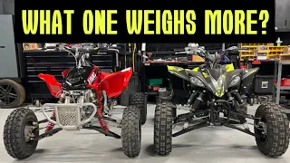 CRF450R HYBRID QUAD VS YFZ450R Weight?