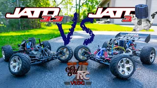 Battle of the Jatos - Traxxas Jato 3.3 vs Jato O.S. .21tm with THS pipe