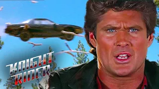 Trapped Beneath Logs - KITT and Michael's Intense Predicament | Knight Rider