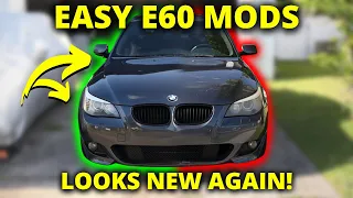 3 Easy E60 MODS to make your car look NEW again!