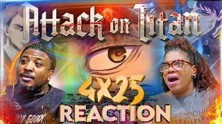 Attack On Titan 4x25 "Night Of The End" REACTION!!