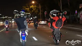 Stuntriding in Miami on a friday night (STREETDIVISION)