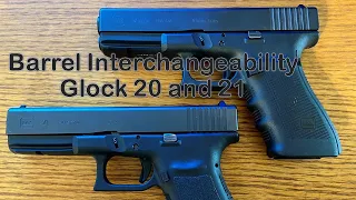 Glock 20 and 21 barrels, can they be swapped?