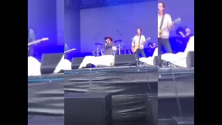 Miley Cyrus rehearsing for the Beale Street Music Festival(We Can't Stop)