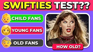 🤷‍♀️ How Old Are You Taylor Swift fan test | ⚠️🚫 Only for Real Swifties | Swifties Test 🎶