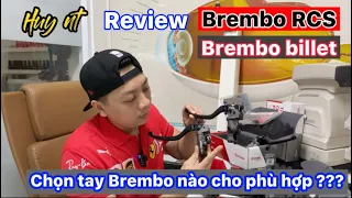 Yêu xe Vlog # Nên chọn tay nào phù hợp Brembo RCS hay Billet #sh350i #review #brembo
