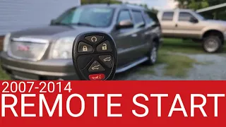 How to Remote start 2007-2014 Chevy/GMC (Tahoe, Yukon, Sierra, Suburban, Silverado)