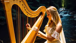 Be Thou My Vision 🎵 Heavenly Harp Hymns for Serenity and Spiritual Reflection