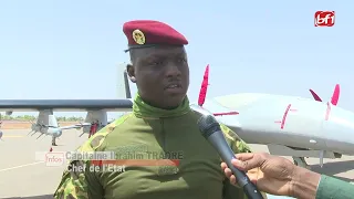 Burkina Faso: le capitaine Ibrahim Traoré remet une douzaine de drones aux forces armées nationales