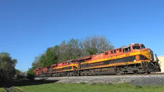KCS 4705 w/ CP Geep Leads Freight, Bettendorf, IA