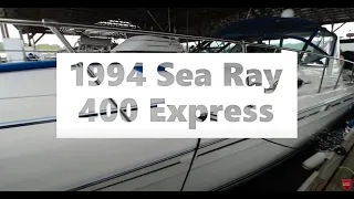 SOLD   1994 Sea Ray 400 Express Cruiser for Sale by HouseboatsBuyTerry com