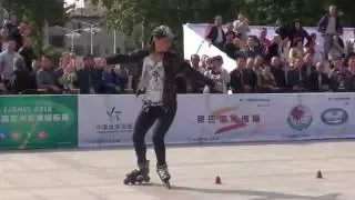 2016 Asian roller skating championship Classic Slalom Junior Women 3rd Place Chiu Yin Hsuan 邱映瑄(TWN)