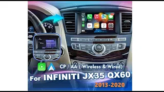 Apple CarPlay & Android Auto for Infiniti JX35/QX60 2013-2020