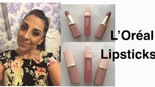 L’Oréal nude lipsticks!