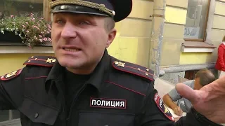 Золотые конусы МТС на балансе у полиции. Часть 2. Крыша приехала. Санкт-Петербург.
