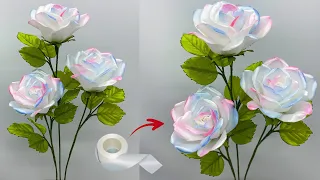 DIY | How To Make Rose Flower From Satin Ribbon Easy | Satin Ribbon Flowers Easy