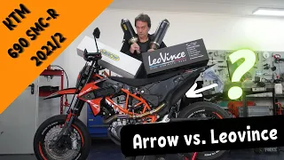 KTM SMC R 690 EURO5:  Leovince Nero vs. ARROW -  Konzeptvergleich der beiden EG Varianten 😅