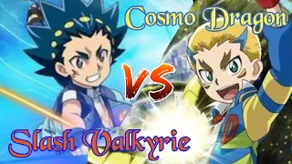 Cosmo Dragon VS Slash Valkyrie | Beybladeburst GT Battle