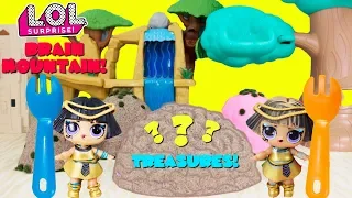 BRAIN MOUNTAIN TREASURE HUNT LOL Surprise Pharaoh Babe Twins Find Treasure