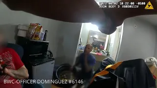 BODYCAM: Dallas police release video showing shooting between officers and theft suspect in motel