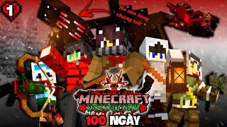 MINECRAFT NHƯNG CHÚNG TÔI PHẢI SỐNG SÓT 100 NGÀY TRÊN NGỌN NÚI TUYẾT BỊ NGUYỀN RŨA - PHẦN 1