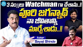 Actor Sayaji Shinde Emotional Exclusive Interview | iDream Media