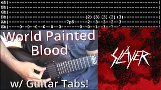 How to play World Painted Blood w/Tabs! - Slayer