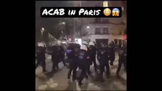 Police Attack in Paris! #ultras #hooligan #football #fighting #police #policia #fans