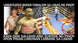 UNDEFEATED AT KNOCKOUT ARTIST PINAGLARUAN LAMANG NG PINOY! 3X BAGSAK AT NAGALIT PA SA REFEREE