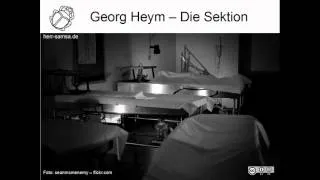 Georg Heym - Die Sektion