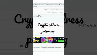 cryptocurrency address poisoning