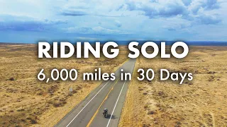 Riding Solo - 6,000 Mile Motorcycle Adventure in the USA Backcountry - Camping, Cooking, Relaxing