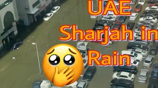 ⚡️⛈️ Aisa lagra tha Asmaan phat gya hai 😧UAE weather Update #uaelife #dubairain
