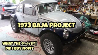 1973 BEETLE BAJA BUG WALK AROUND AND PROJECT START UP (Part 1)