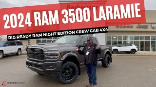 New 2024 Rig Ready Ram 3500 Laramie Night Edition Crew Cab 4x4 | Stock # RR31379 - Redwater Dodge