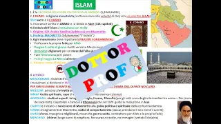 🔶 L' ISLAM religione (riassunto semplice x scuola media)