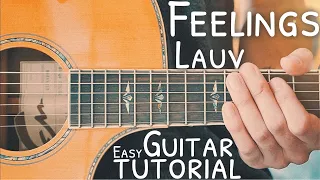 Feelings Lauv Guitar Tutorial // Feelings Guitar // Guitar Lesson #738
