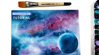 How to Watercolor a Galaxy with Depth and Dimension