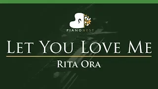 Rita Ora - Let You Love Me - LOWER Key (Piano Karaoke / Sing Along)