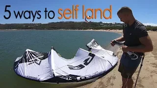 5 ways to self land (kiteboarding tutorial)