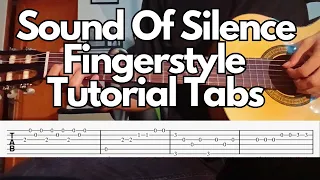 Sound Of Silence Guitar Fingerstyle Tutorial Tabs